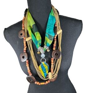 Elegant Multi-Color Necklace Set